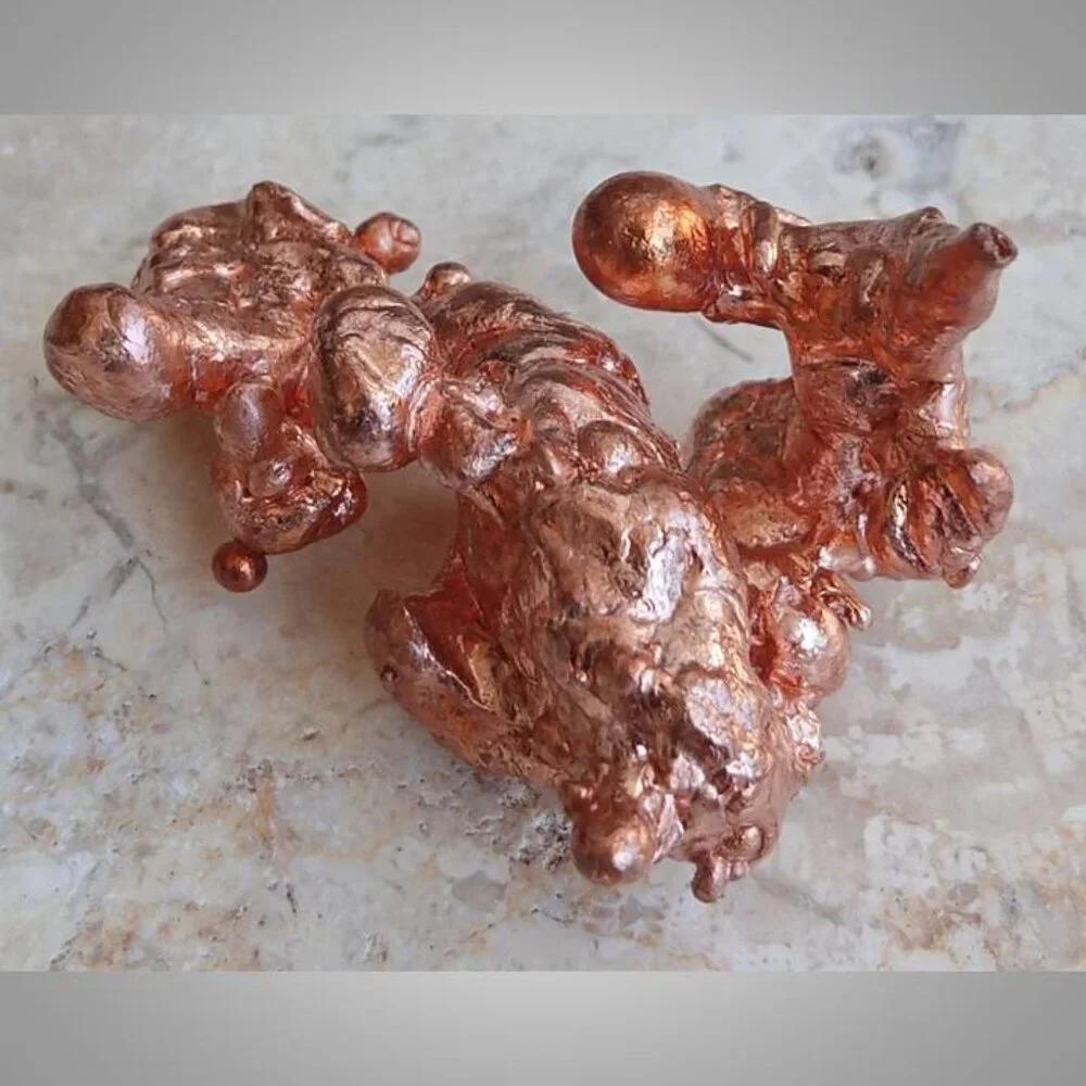 COPPER mineral nugget 03 GOOD LUCK money